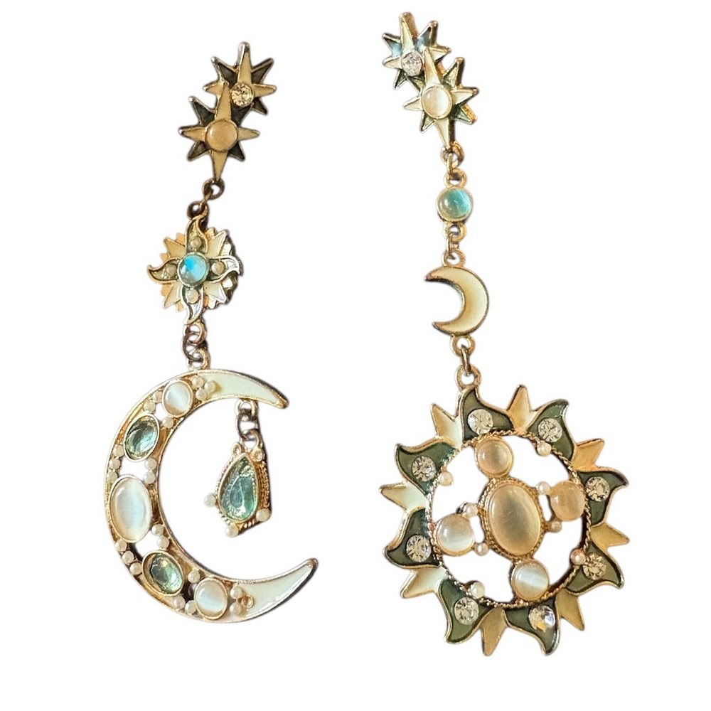 Eye Candy LA Sun and Moon Earrings